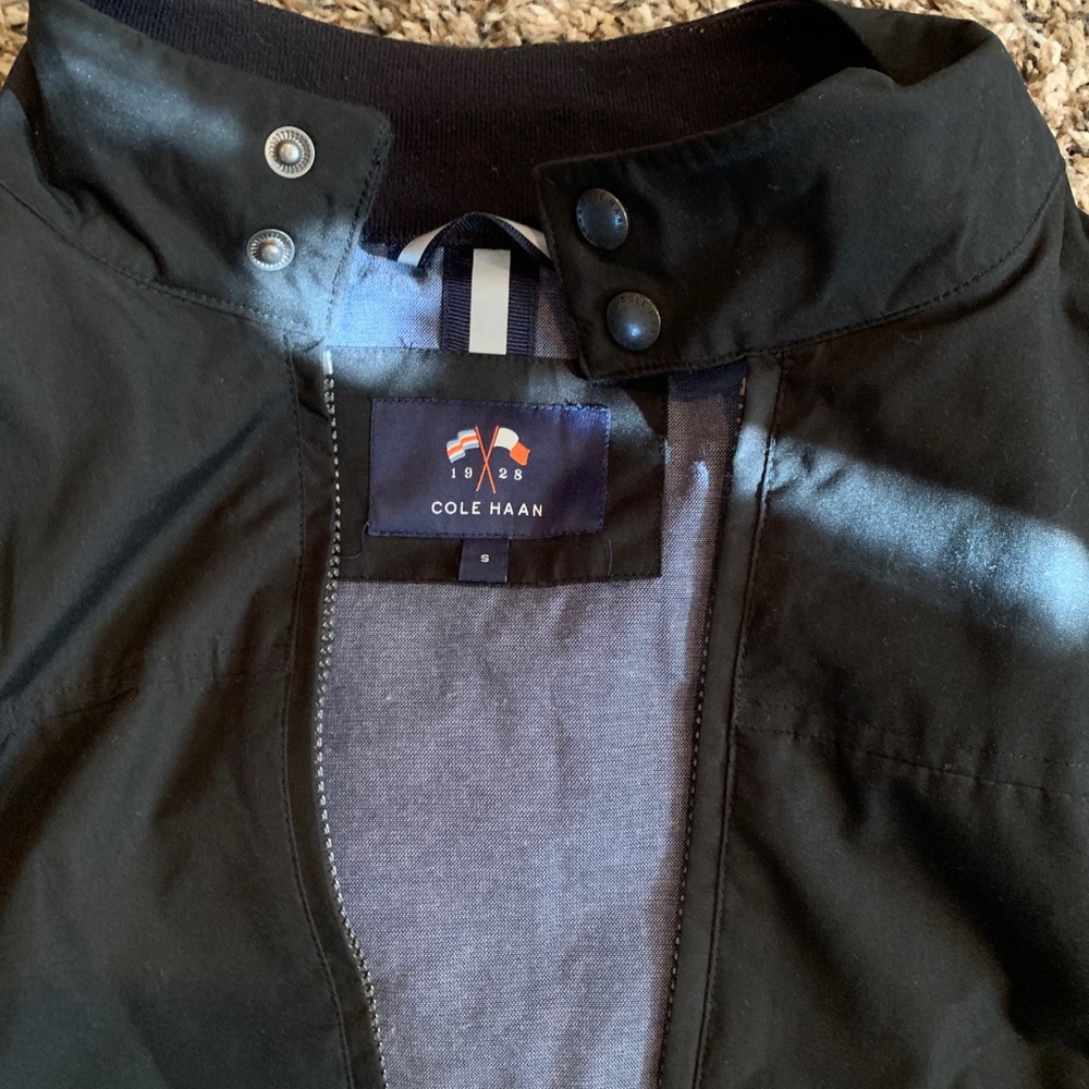 Cole Haan black bomber jacket - Picture 3 of 3